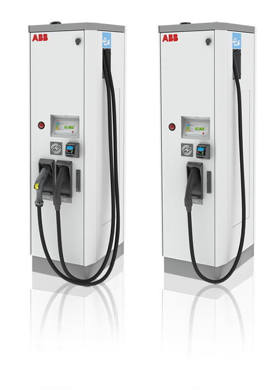 ABB’s Terra 53 electric vehicle chargers feature cloud-connectivity and multiple payment options, for both owner and driver usability