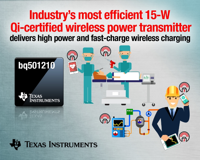 Texas Instruments Qi Certified 15 W Wireless Power Transmitter