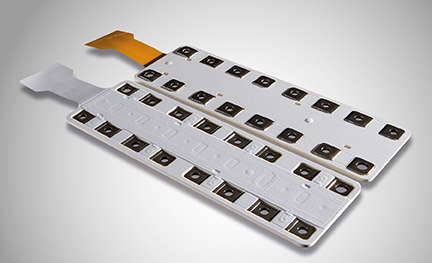 Figure 2. The ROLINX Hybrid is an example of a commercial laminated busbar that combines signal and power connections to save space in the design of an EV or HEV. 