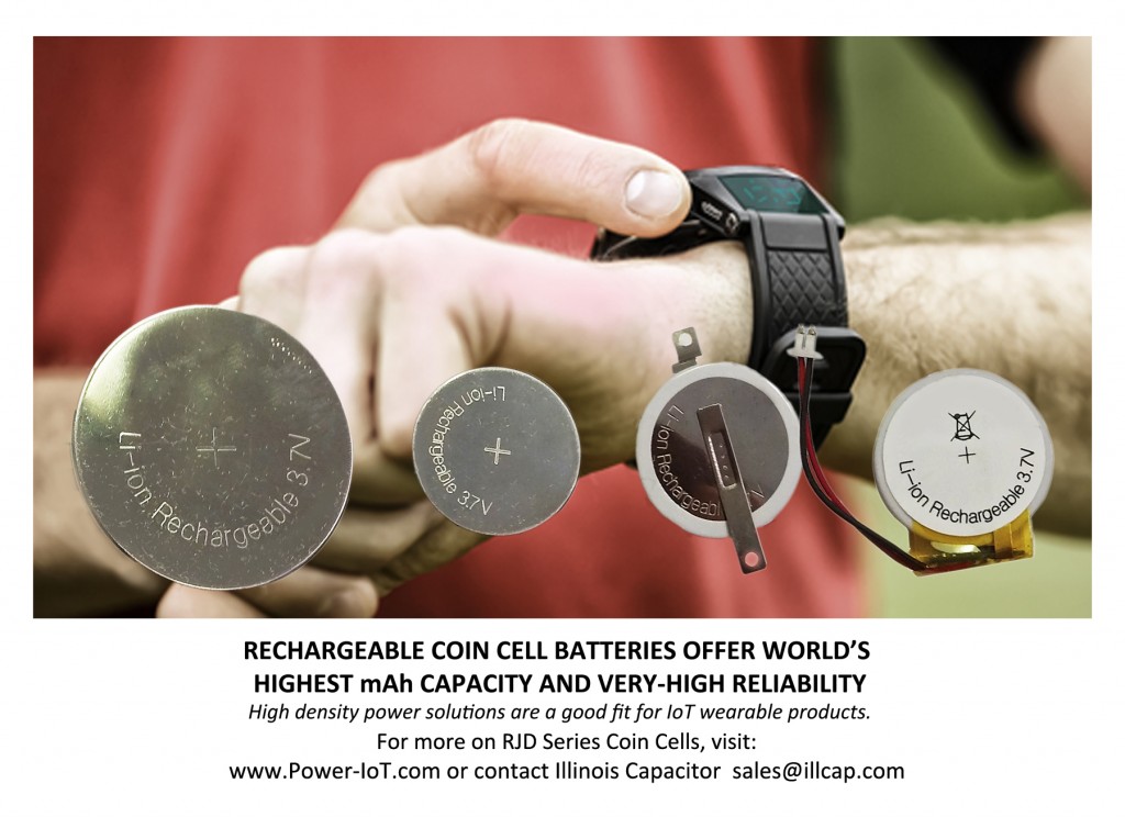 IllinoisCapacitor.com RJD Series Rechargeable Coin Cell Batterie